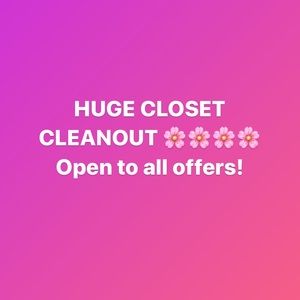 CLOSET CLEANOUT 🌸